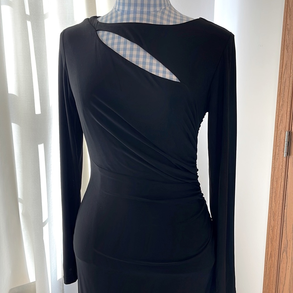 Cache Black Cutout Dress